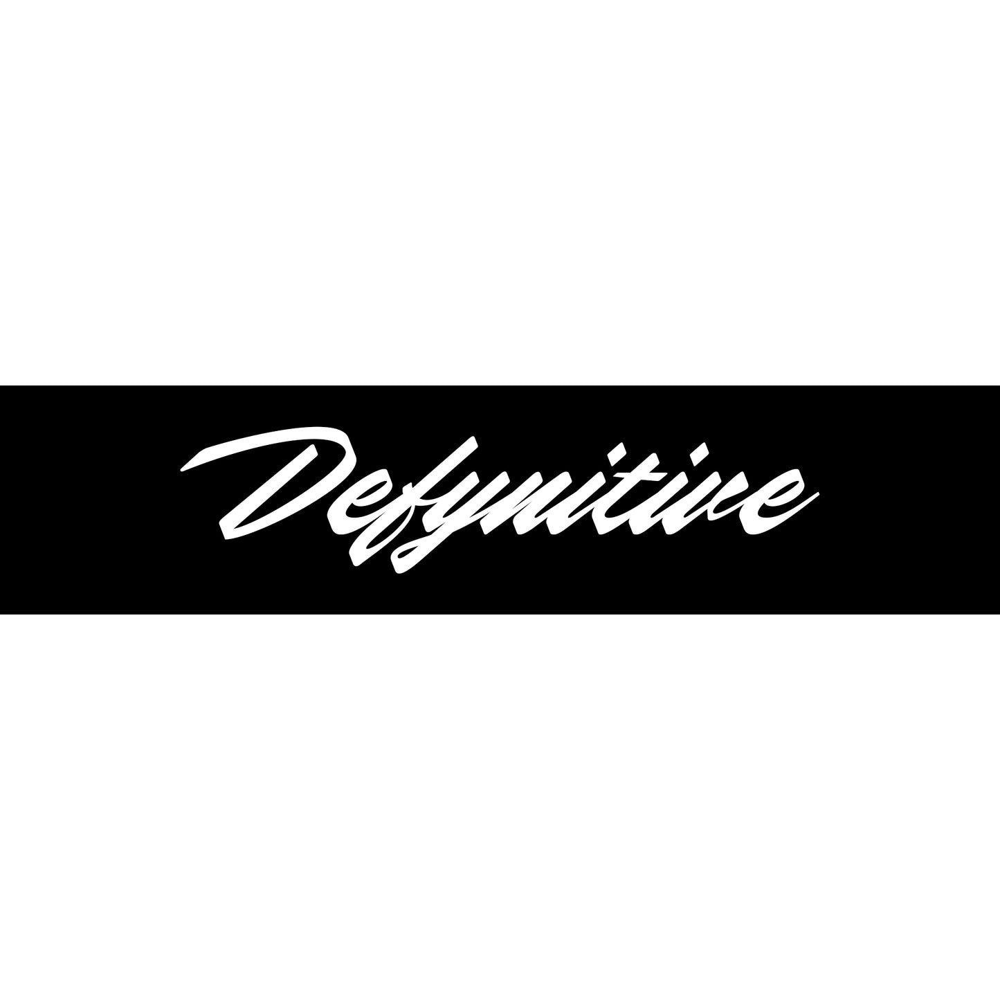 Defynitive Decal White